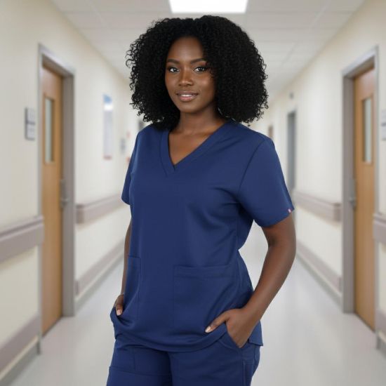 صورة سكراب طبي نسائي لون كحلي موديل 5